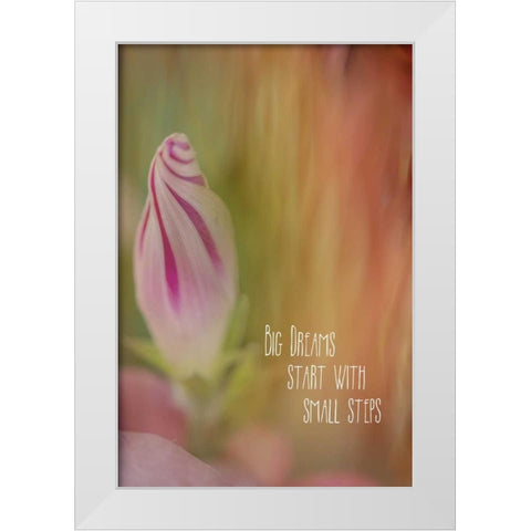 Small Steps White Modern Wood Framed Art Print by Murdock, Ramona