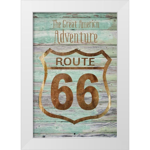 The Great American Adventure White Modern Wood Framed Art Print by Murdock, Ramona
