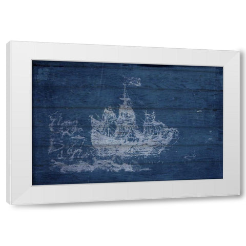 Ghostly I White Modern Wood Framed Art Print by Murdock, Ramona