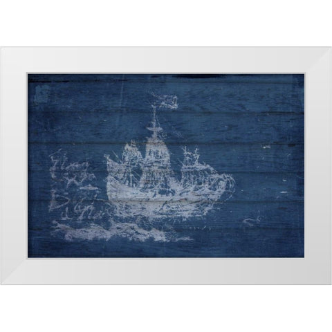 Ghostly I White Modern Wood Framed Art Print by Murdock, Ramona