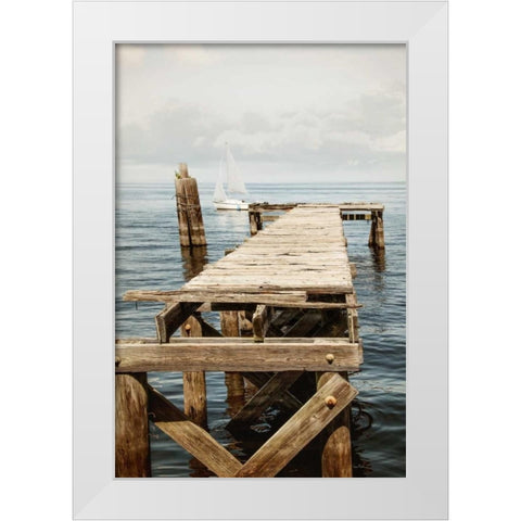 Relaxing II White Modern Wood Framed Art Print by Murdock, Ramona