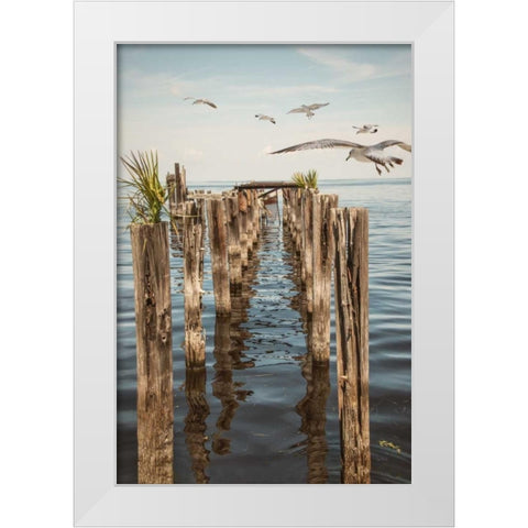 Quite Abandoned White Modern Wood Framed Art Print by Murdock, Ramona