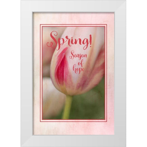 Spring Season of Hope White Modern Wood Framed Art Print by Murdock, Ramona
