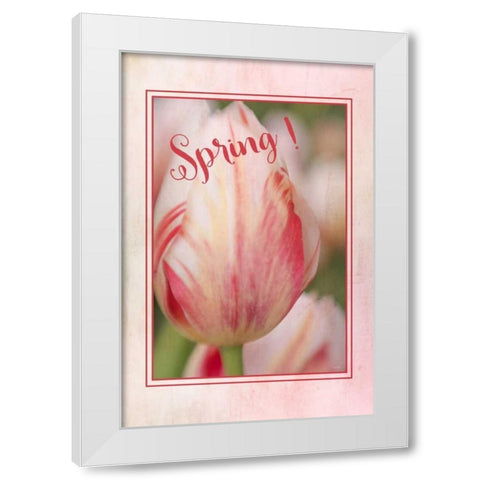 Spring! White Modern Wood Framed Art Print by Murdock, Ramona