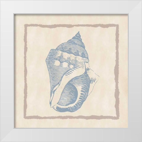 Shell II White Modern Wood Framed Art Print by Murdock, Ramona