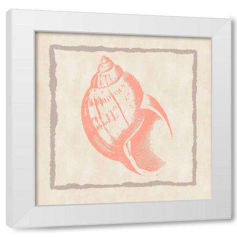 Shell IV White Modern Wood Framed Art Print by Murdock, Ramona