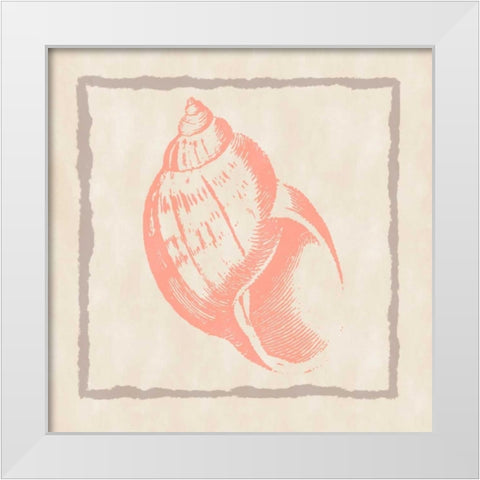 Shell IV White Modern Wood Framed Art Print by Murdock, Ramona