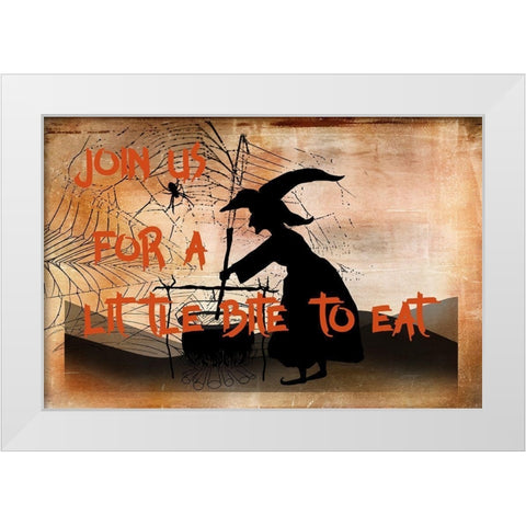 Join Us for a Bit to Eat White Modern Wood Framed Art Print by Murdock, Ramona