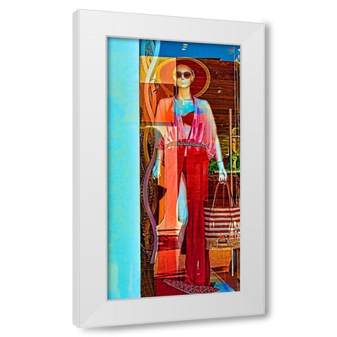 Lady on Display II White Modern Wood Framed Art Print by Murdock, Ramona