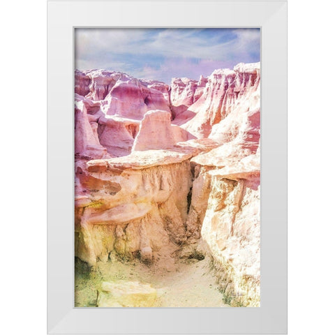 Bisti Badlands Desert Sculpture I White Modern Wood Framed Art Print by Murdock, Ramona