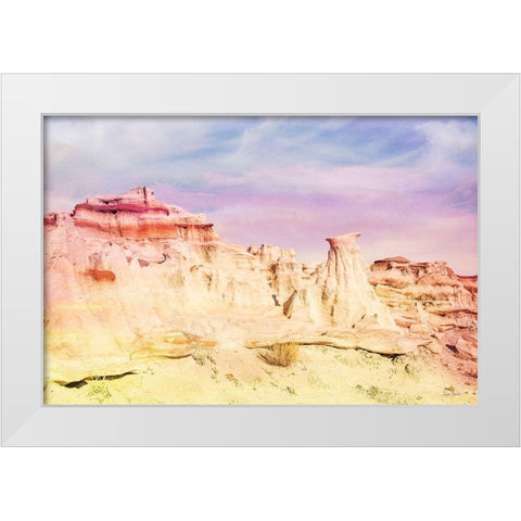 Bisti Badlands Desert Wonderland III White Modern Wood Framed Art Print by Murdock, Ramona
