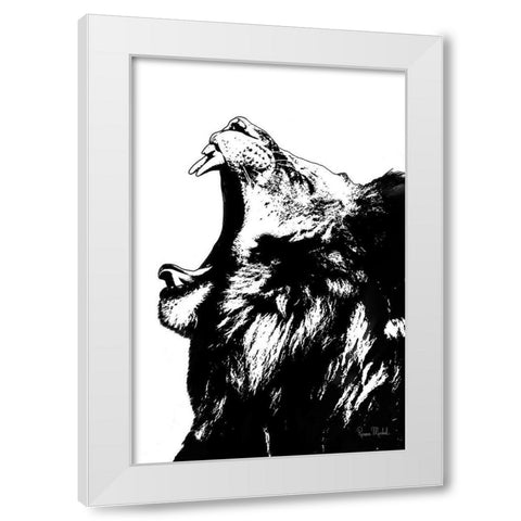The King White Modern Wood Framed Art Print by Murdock, Ramona