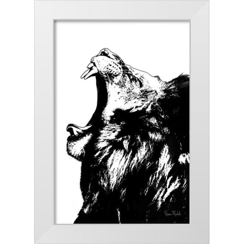 The King White Modern Wood Framed Art Print by Murdock, Ramona