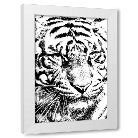 Kitty Kitty White Modern Wood Framed Art Print by Murdock, Ramona