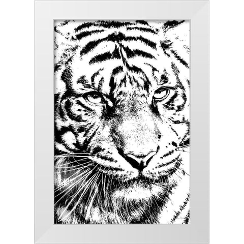 Kitty Kitty White Modern Wood Framed Art Print by Murdock, Ramona