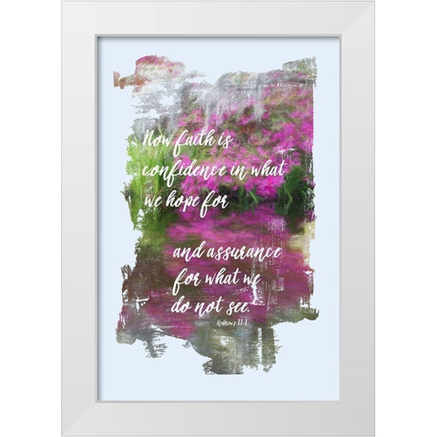 Faith Is White Modern Wood Framed Art Print by Murdock, Ramona