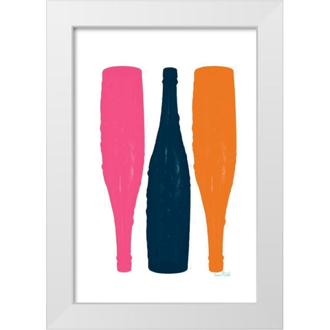 Topsy Turvy White Modern Wood Framed Art Print by Murdock, Ramona