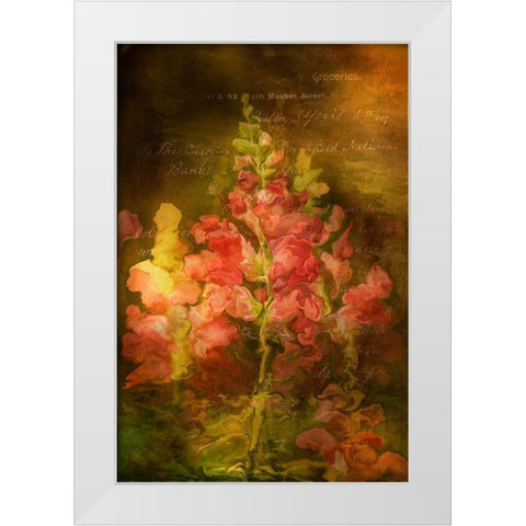 Snapdragon Twilight I White Modern Wood Framed Art Print by Murdock, Ramona