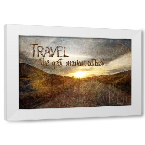 Travel, American Outback White Modern Wood Framed Art Print by Murdock, Ramona