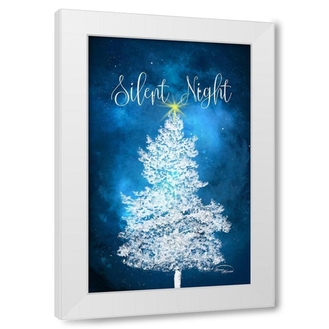 Silent Night White Modern Wood Framed Art Print by Murdock, Ramona