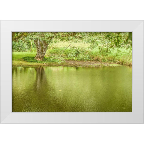 A Place of Peace I White Modern Wood Framed Art Print by Murdock, Ramona