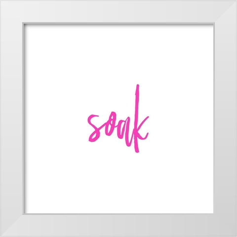 Soak White Modern Wood Framed Art Print by Murdock, Ramona