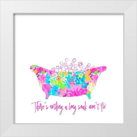 Long Soak Fix White Modern Wood Framed Art Print by Murdock, Ramona