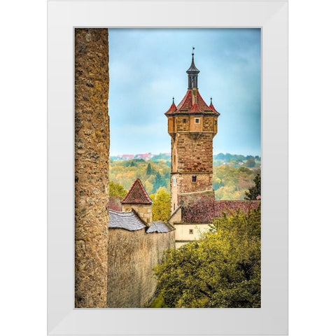 The High Tower White Modern Wood Framed Art Print by Murdock, Ramona