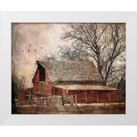 The Old Cope Place White Modern Wood Framed Art Print by Murdock, Ramona