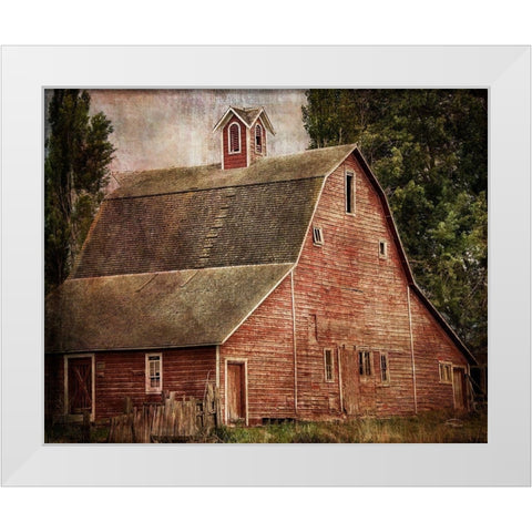 Yesterday White Modern Wood Framed Art Print by Murdock, Ramona
