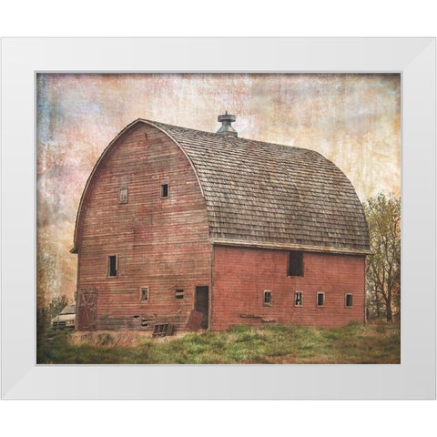 Some Place in Time White Modern Wood Framed Art Print by Murdock, Ramona