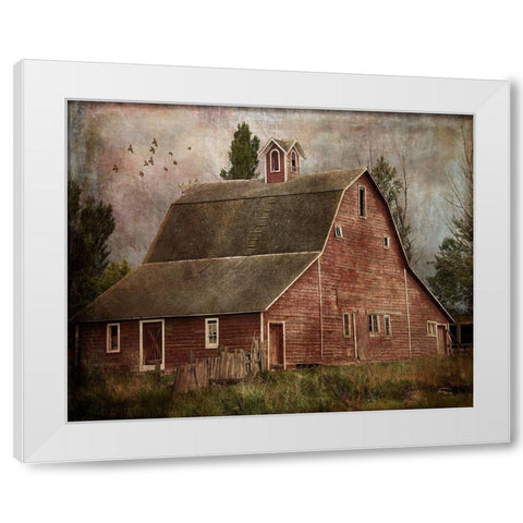 Yesterday II White Modern Wood Framed Art Print by Murdock, Ramona