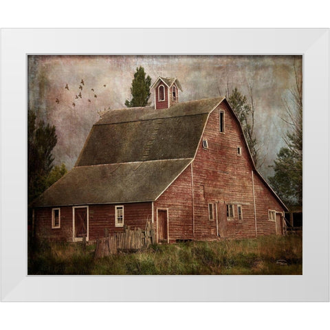 Yesterday II White Modern Wood Framed Art Print by Murdock, Ramona