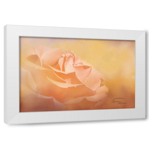 Flowers in Heaven White Modern Wood Framed Art Print by Murdock, Ramona