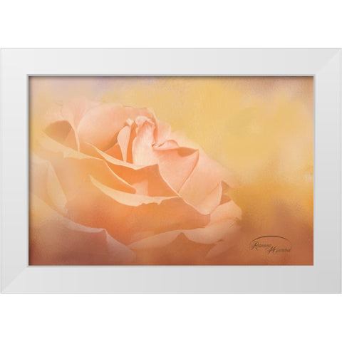 Flowers in Heaven White Modern Wood Framed Art Print by Murdock, Ramona