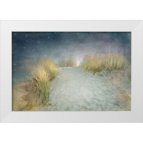 Starlight Beach White Modern Wood Framed Art Print by Murdock, Ramona