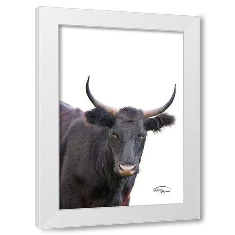 Whatzup White Modern Wood Framed Art Print by Murdock, Ramona