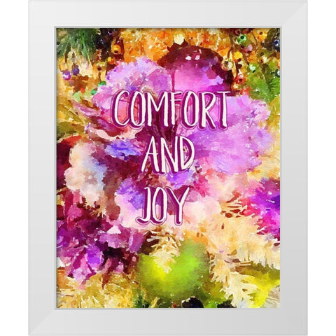 Comfort and Joy White Modern Wood Framed Art Print by Murdock, Ramona