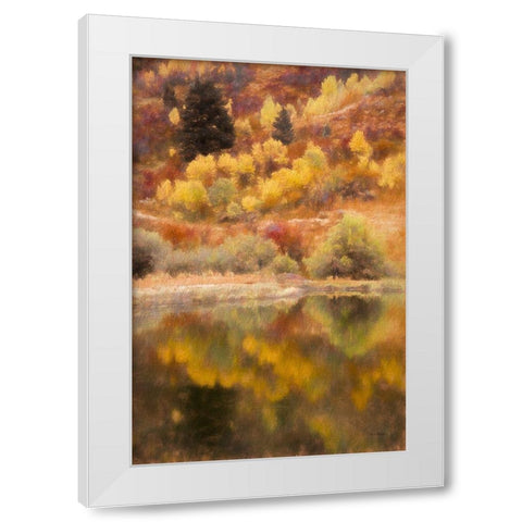 Hillside Reflection White Modern Wood Framed Art Print by Murdock, Ramona