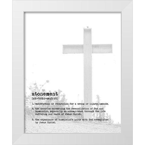 Atonement White Modern Wood Framed Art Print by Murdock, Ramona
