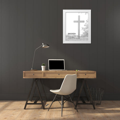 Resurrection White Modern Wood Framed Art Print by Murdock, Ramona
