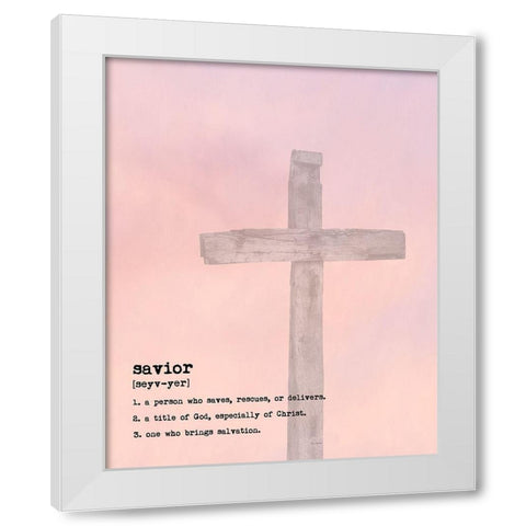 Savior III White Modern Wood Framed Art Print by Murdock, Ramona