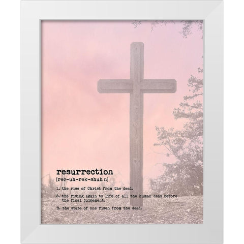 Resurrection III White Modern Wood Framed Art Print by Murdock, Ramona