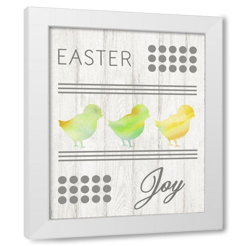 Easter Joy White Modern Wood Framed Art Print by Murdock, Ramona