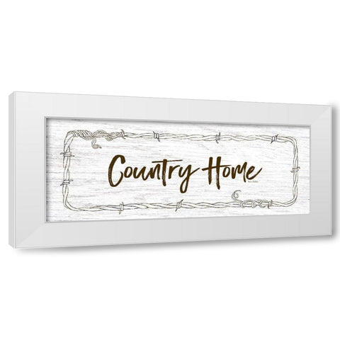 Country Home White Modern Wood Framed Art Print by Murdock, Ramona