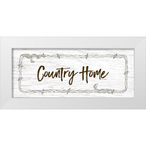 Country Home White Modern Wood Framed Art Print by Murdock, Ramona