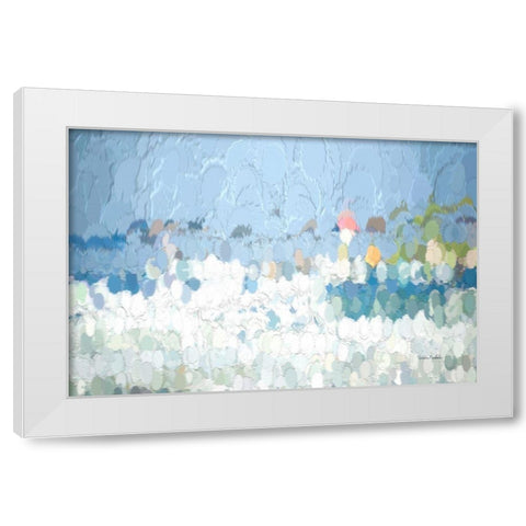 Pretty Little Baubles White Modern Wood Framed Art Print by Murdock, Ramona