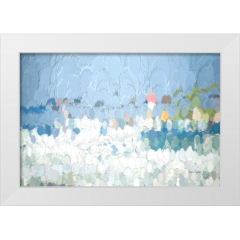 Pretty Little Baubles White Modern Wood Framed Art Print by Murdock, Ramona
