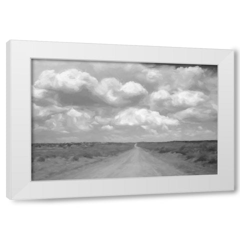 Endless Road White Modern Wood Framed Art Print by Murdock, Ramona