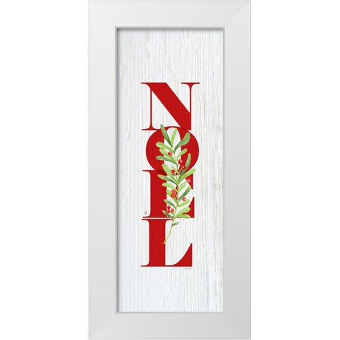 Noel White Modern Wood Framed Art Print by Murdock, Ramona